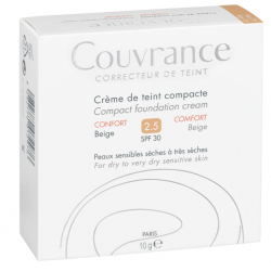COUVRANCE Crème de Teint Compacte Confort 2.5 Beige - 10G AVÈNE
