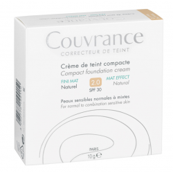 COUVRANCE Crème de Teint Compacte Fini Mat 2.0 Naturel - 10G
