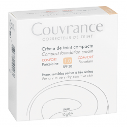 COUVRANCE Crème de Teint Compacte Confort 01 Porcelaine - 10G