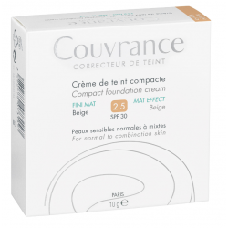 COUVRANCE Compact Foundation Cream Matte Finish 2.5 Beige - 10G