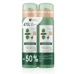KLORANE TINTED DRY SHAMPOO with Nettle - Set of 2x150ML