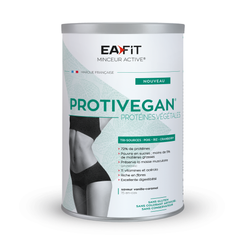 EAFIT PROTIVEGAN Protéines Végétales Vanille Caramel- 450 g