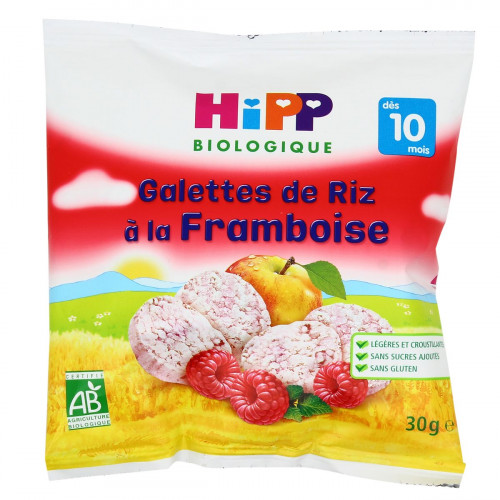 HIPP GALETTE RIZ FRAMBOISE - 30 g