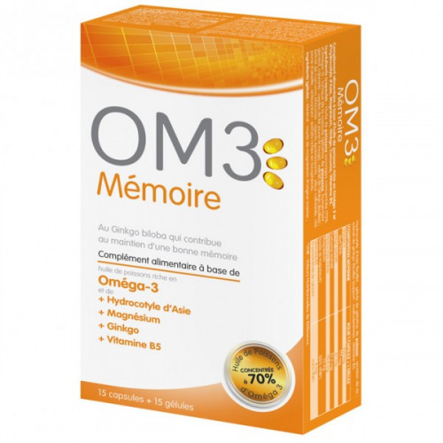 OM3 Mémoire - 15 Capsules + 15 gélules