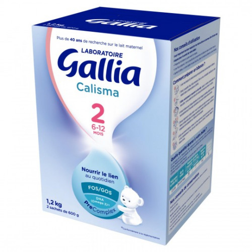 Gallia calisma 2 lait 6-12 mois 800g