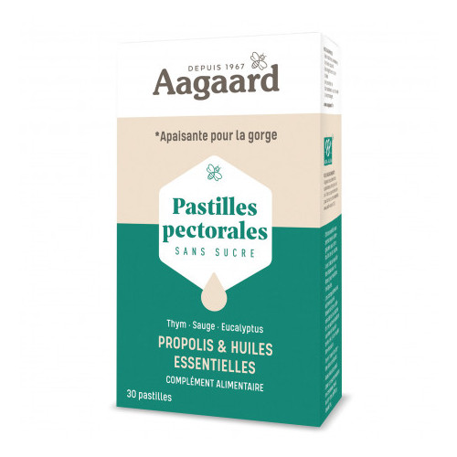 AAGAARD PASTILLES PECTORALES - 30 Pastilles