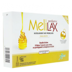 Aboca Melilax Pediatric Microlavement Double Action x6 canules nouveau  soufflet - Archange-pharma