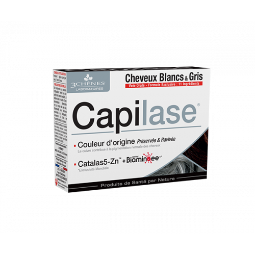 CAPILASE CHEVEUX BLANCS & GRIS - 30 Gélules