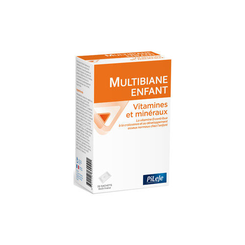 PILEJE MULTIBIANE ENFANT Vitamines Et Minéraux 20 Sticks