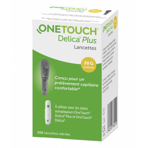 ONE TOUCH DELICA PLUS LANCETTE - 200 Lancettes