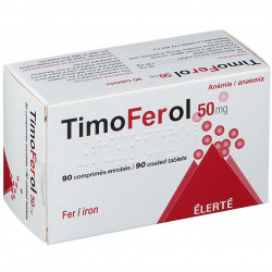 TIMOFEROL 50 mg, comprimé enrobé, boîte de 90