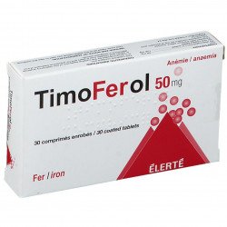 TIMOFEROL 50 mg, comprimé enrobé, boîte de 30