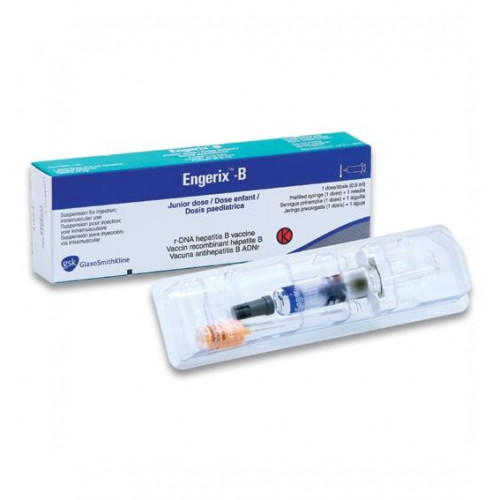 ENGERIX B 10 microgrammes/0,5 mL Injectable boîte de 1 seringue