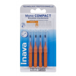 INAVA BROSSETTE MONO COMPACT ORANGE 1.2 mm - 4 Brushes