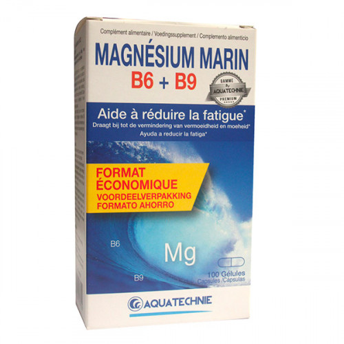 BIOTECHNIE AQUATECHNIE MAGNESUIM MARIN - B6 - B9 -100 Gélules