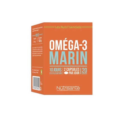 NUTRISENTIELS Omega 3 Marin - 20 Capsules