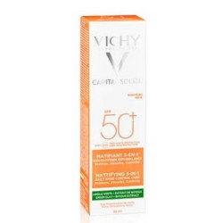 VICHY SOLAIRE SPF 50 + CRÈME MATIFIANTE 3-en-1 - 50 ml