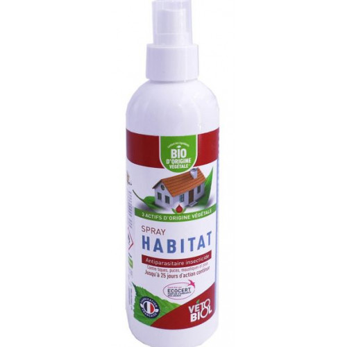 VETOBIOL Habitat Antiparasitaire & Insecticide - 240 ml