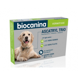 BIOCANINA Ascatryl Trio plus de 35 kilos - 2 Comprimés