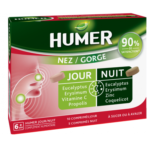 Humer Nez Gorge Jour Nuit 15 Comprimes Pharmacie En Ligne