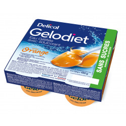 GELODIET EAU GELIFIEE Orange - 4 Pots de 120g