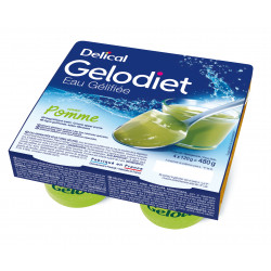 GELODIET EAU GELIFIEE Pomme Verte - 4 Pots de 120g
