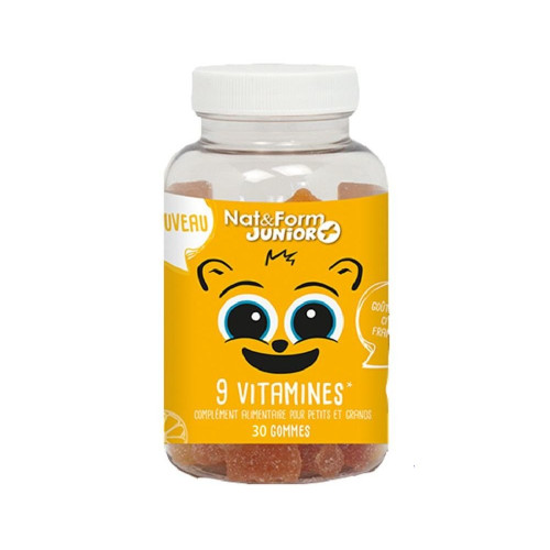 NAT & FORM JUNIOR+ 9 Vitamines OURS - 60 Gommes