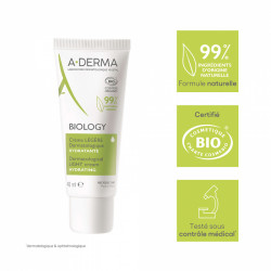 A-DERMA BIOLOGY Crème Légère Hydratante Bio - 40ml