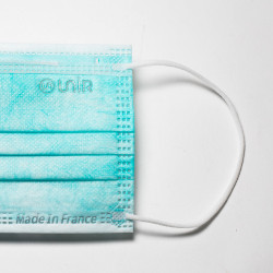 MASQUE CHIRURGICAL FRANCAIS Turquoise Type IIR x50 Masques -