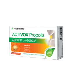 ACTIVOX Propolis à Sucer Miel Citron - 20 Comprimés