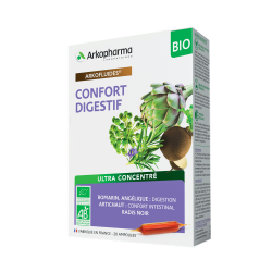 ARKOFLUIDE Confort Digestif BIO - 20 Ampoules