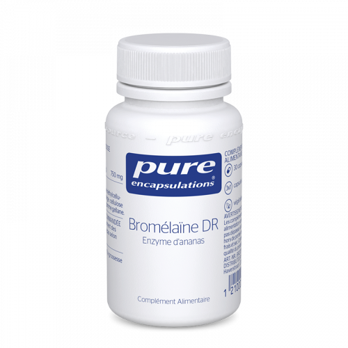 PURE ENCAPSULATIONS Bromélaïne DR - 30 capsules