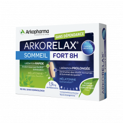 ARKORELAX Sommeil Fort 8H Melatonine Valerian - 15 tablets