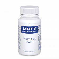 PURE ENCAPSULATIONS Vitamines K + D - 60 capsules