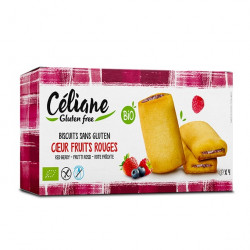CÉLIANE Biscuits Coeur Confiture de Fruits Rouges - 160g