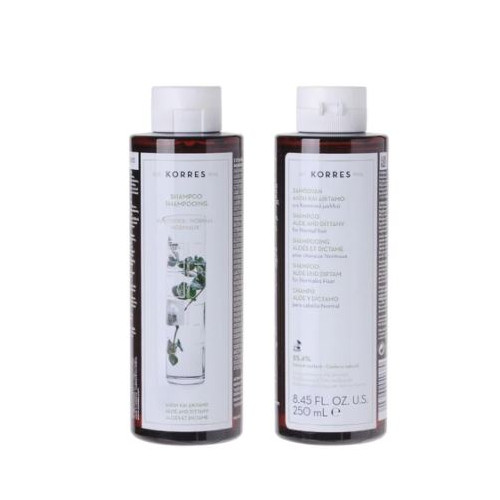KORRES SHAMPOOING CHEVEUX NORMAUX - Aloes et dictame 250ml