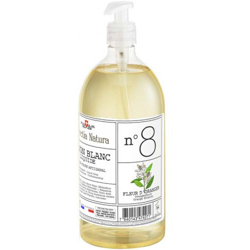 SCIENTIA NATURA Savon Blanc Liquide N8 Fleur d'Oranger - 1L