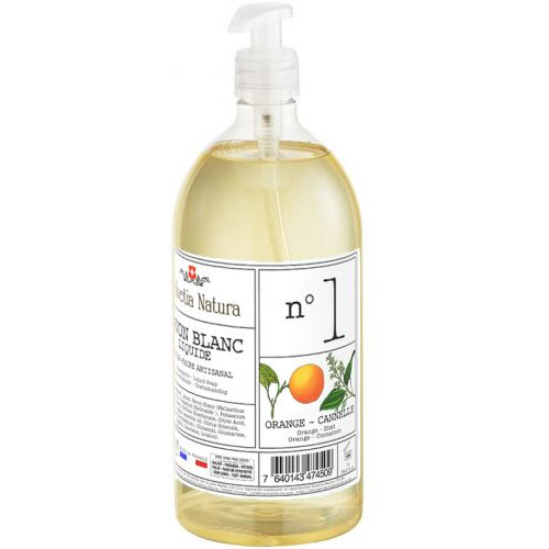 SCIENTIA NATURA Savon Blanc Liquide N1 Orange Cannelle - 1L