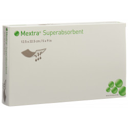MEXTRA Superabsorbant - 12,5x22,5cm - 10 pansements
