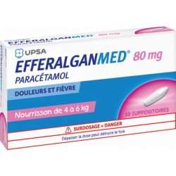 EFFERALGANMED 80mg - 10 Suppositoires