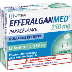 EFFERALGANMED 250 mg Poudre - 12 sachets