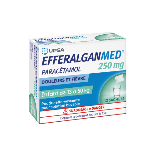 EFFERALGANMED 250 mg Poudre - 12 sachets