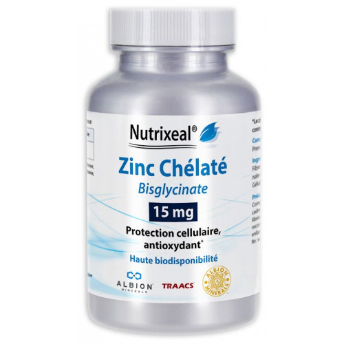 NUTRIXEAL Zinc Chélaté - 60 gélules