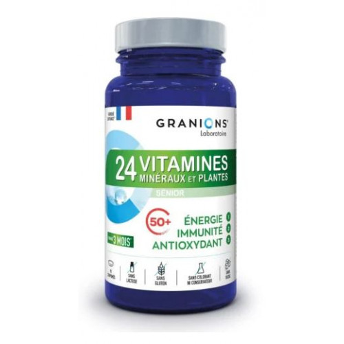 GRANIONS 24 Vitamines Minéraux et Plantes - 90 comprimés