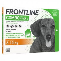FRONTLINE COMBO DOG 2-10 kg - 4 flea & tick pipettes