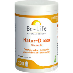 BE LIFE NATUR-D 2000 Vitamine D3 - 200 Capsules
