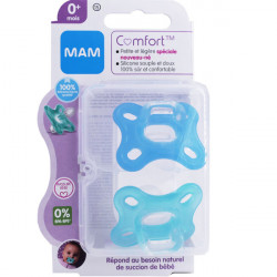 MAM Confort Special Newborn Blue +0Months - 2 Soothers