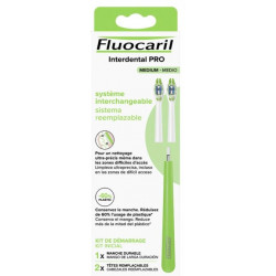 FLUOCARIL Kit pour Brosse à Dents Medium - 1 Manche + 2 Têtes