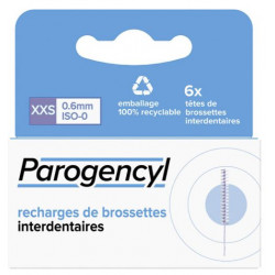 PAROGENCYL Recharges de Brossettes Interdentaires XXS 0.6mm - 6