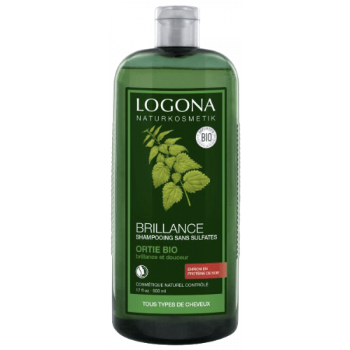LOGONA Shampoing Brillance Ortie Bio 500ml